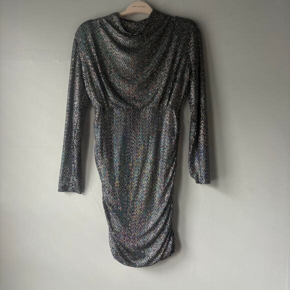 Alexia Admor Rainbow Sequin Dress Size 4 - Picture 8 of 12